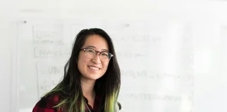 Young woman smiling at camera
