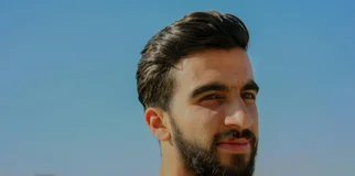 Man looking into distance